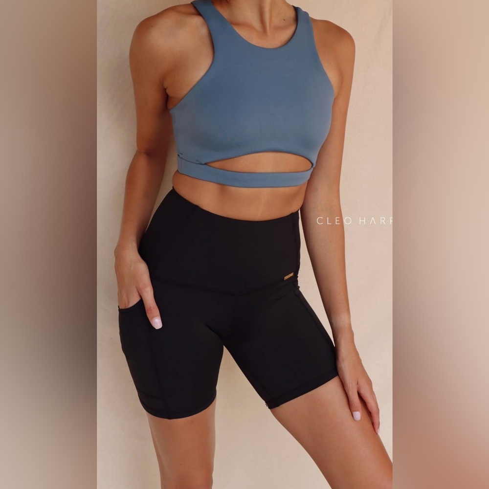 Small Cleo Harper Black Bike Shorts Compression Fit
